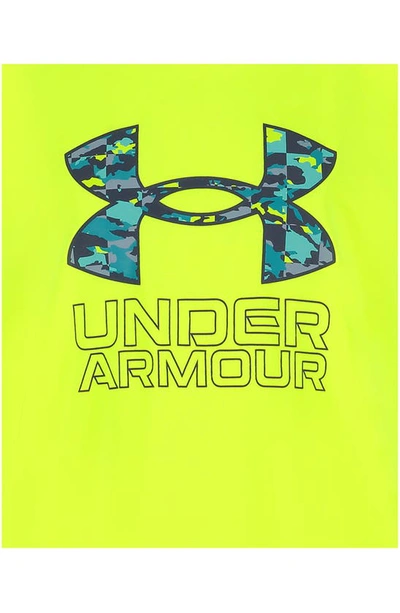 Shop Under Armour Kids' Shapeshift Logo Performance T-shirt In Hi-vis Yellow