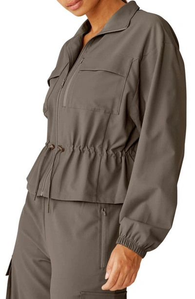 Beyond Yoga City Chic Jacket In Dune