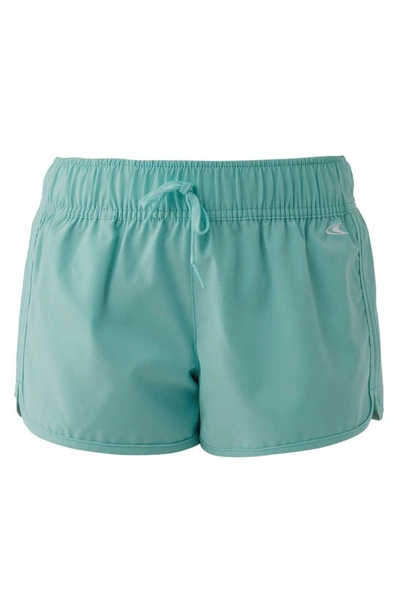Shop O'neill Kids' Saltwater Solids Lane 2 Cover-up Shorts In Canton