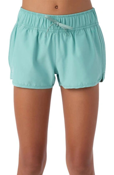 Shop O'neill Kids' Saltwater Solids Lane 2 Cover-up Shorts In Canton