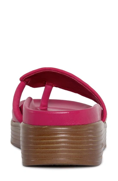 Shop Donald Pliner Platform Wedge Sandal In Pink Multi