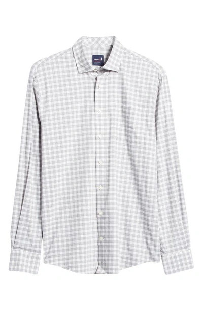 Shop Johnnie-o Ashworth Prep-formance Check Button-up Shirt In Light Gray