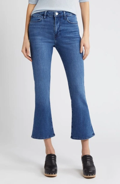 Shop Frame Le Crop Mid Rise Mini Boot Jeans In Temple