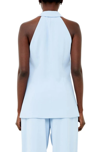 French Connection Harrie Vest In Cashmere Blue