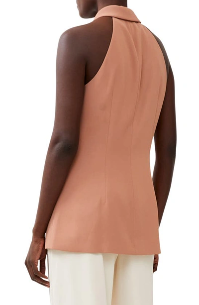 French Connection Harrie Vest In Mocha Mousse