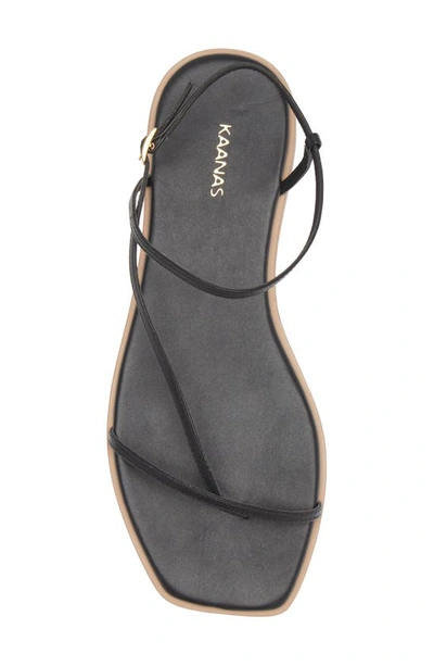 Kaanas Alayta Ankle Strap Sandal In Black