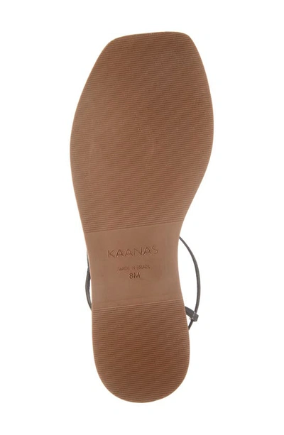 Kaanas Alayta Ankle Strap Sandal In Black