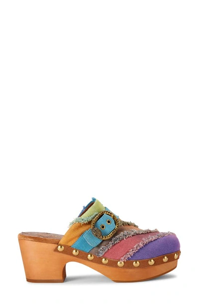 Shop Kurt Geiger Mayfair Clog In Rainbow Multi