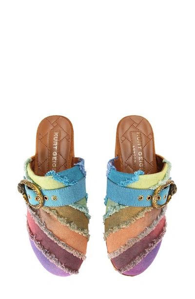 Shop Kurt Geiger Mayfair Clog In Rainbow Multi