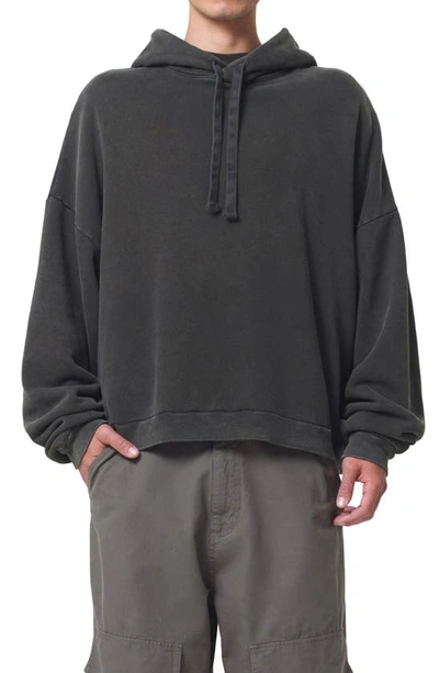 Shop Agolde Dayne Washed Hoodie In Fracture
