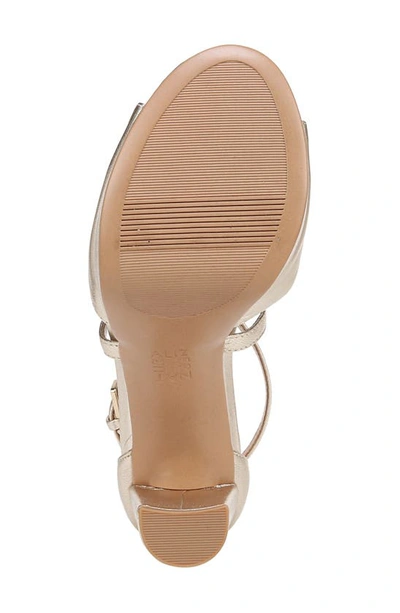 Naturalizer Melody Platform Sandals In Champagne Leather