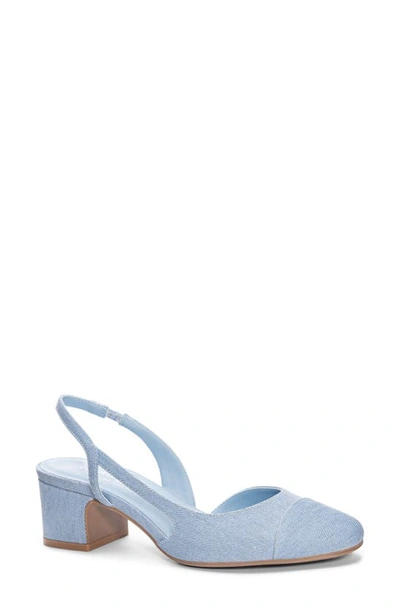 Shop Chinese Laundry Rozie Half D'orsay Slingback Pump In Blue