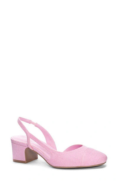 Shop Chinese Laundry Rozie Half D'orsay Slingback Pump In Pink