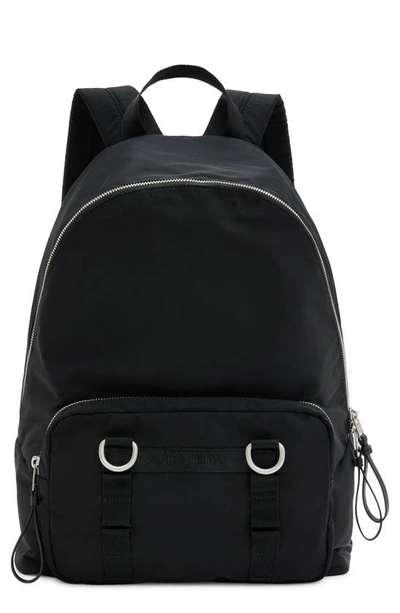 Shop Allsaints Steppe Recycled Polyester Backpack In Black