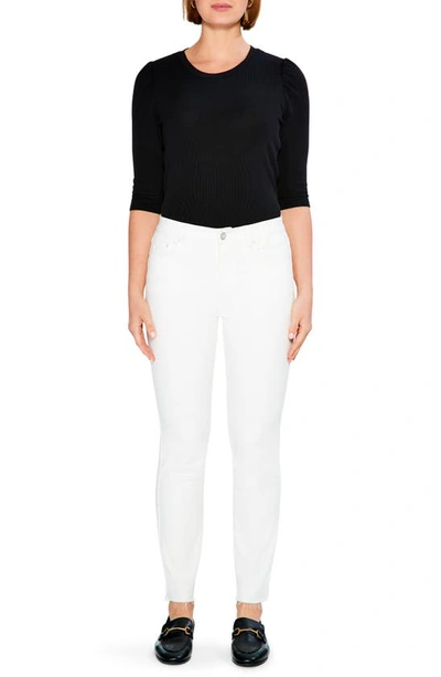 Nic + Zoe Ankle Straight Leg Jeans In Paper White