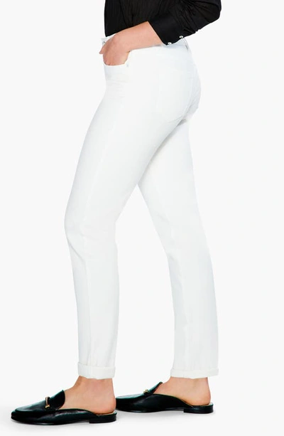 Nic + Zoe Girlfriend High Waist Jeans In Paper White