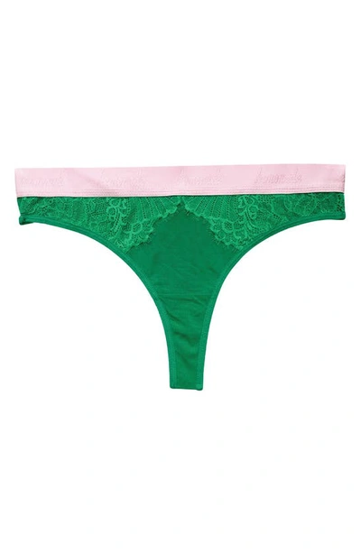 Shop Lemonade Dolls The Synergy Thong In Emerald