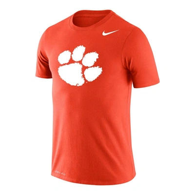 Shop Nike Orange Clemson Tigers Big & Tall Legend Primary Logo Performance T-shirt