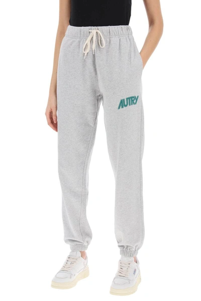 Shop Autry Joggers With Logo Print In Grey