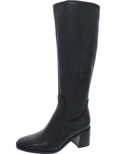 Shop 27 Edit Edda Womens Leather Knee-high Boots In Black