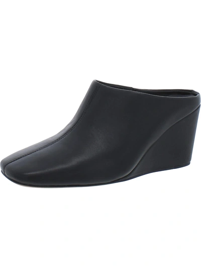 Shop Vince Alana Womens Wedge Mules In Black