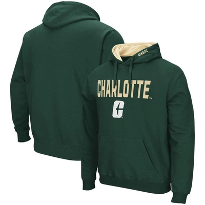 Shop Colosseum Green Charlotte 49ers Arch And Logo Pullover Hoodie