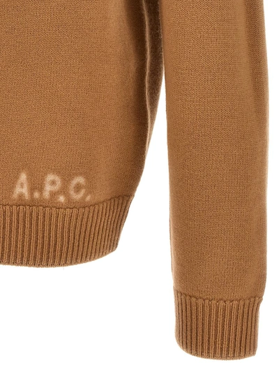 Shop Apc A.p.c. 'edward' Sweater In Beige