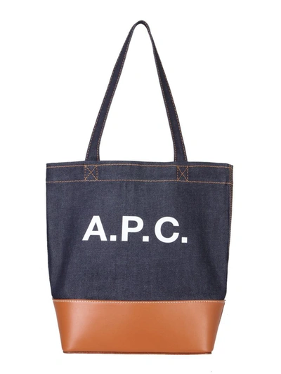 Shop Apc A.p.c. Axel" Tote Bag In Brown