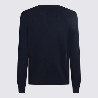 Shop Apc A.p.c. Navy Blue Cotton Jumper In Marine/bleu Clair