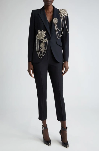 Alexander Mcqueen Alexander Mc Queen Cigarette Trousers In 1000-black