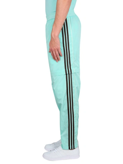 Shop Adidas Originals By Wales Bonner Nylon Jogging Pants With Logo Unisex In Azure