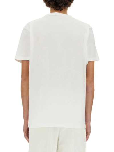 Shop Alexander Mcqueen Obscured Skull T-shirt In White