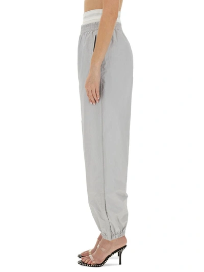 Shop Alexander Wang Sports Pants With Integrated Underwear In Grey