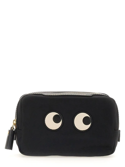 Shop Anya Hindmarch Beauty Case "important Things Eyes" In Black