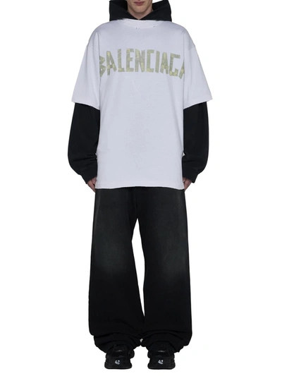 Shop Balenciaga T-shirts And Polos In White