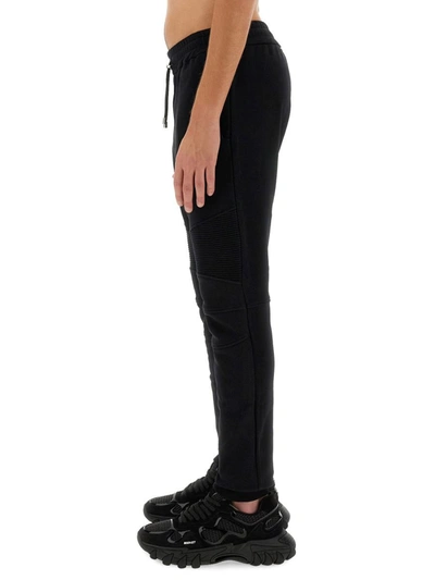 Shop Balmain Jogging Pants In Black