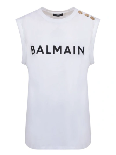 Shop Balmain Tops In White