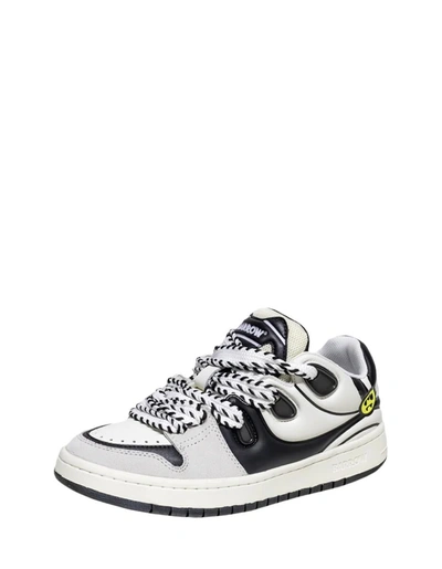 Shop Barrow White And Ollie Sneakers In Black