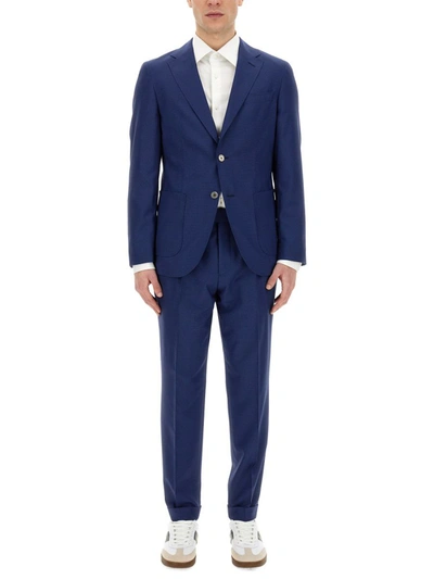 Shop Hugo Boss Boss Regular Fit Suit In Blue
