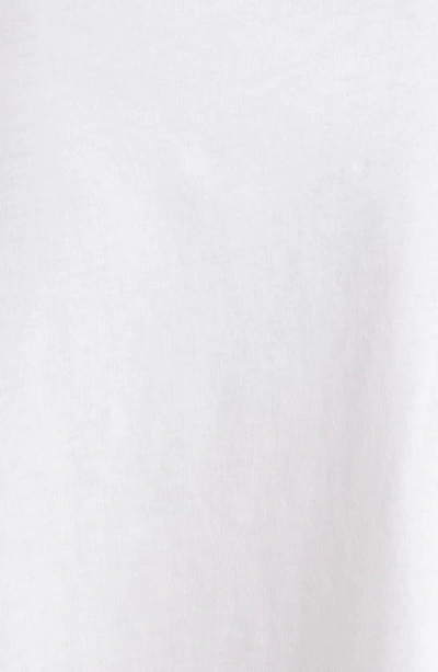 Balmain Logo Cotton Jersey Cropped T-shirt In Gab White/ Black