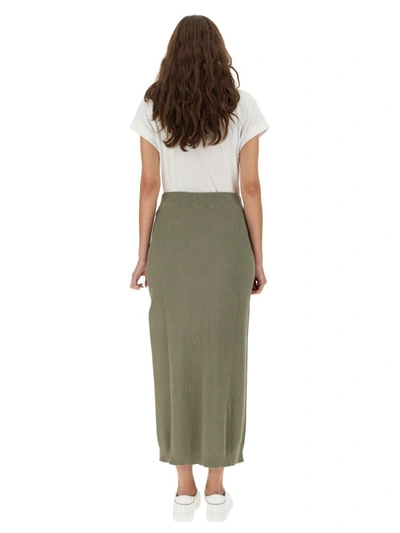 Shop Brunello Cucinelli Drawstring Skirt In Green