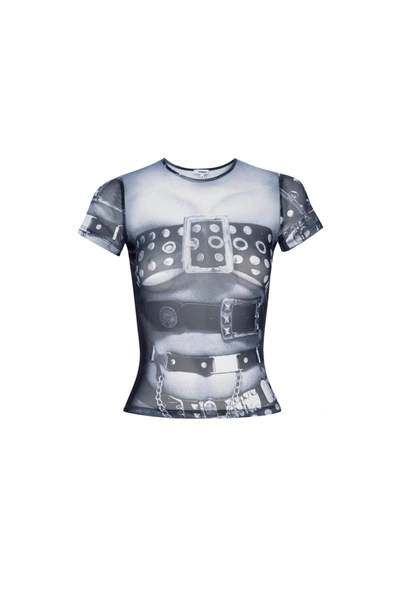 Ss24 Enzo Top In Belt Print