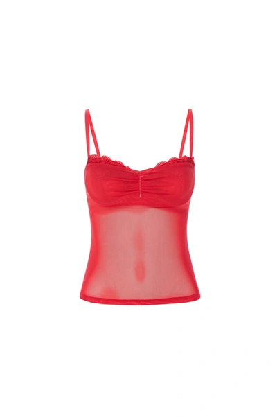 Ss24 Enzo Top In Scarlet