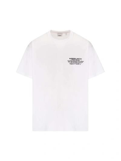 Shop Burberry T-shirts And Polos In White