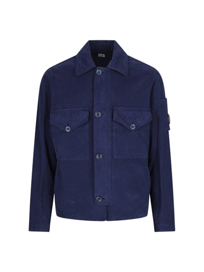 Shop C.p. Company Jackets In Blue