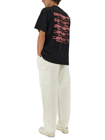 Shop Carhartt Wip Cotton Pants In White