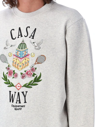 Shop Casablanca Casa Way Embroidered Sweatshirt