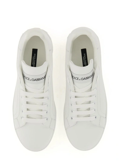 Shop Dolce & Gabbana "portofino" Sneaker In White