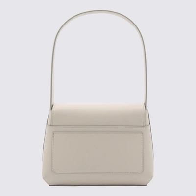 Shop Dolce & Gabbana Ivory Leather Dg Logo Shoulder Bag In White