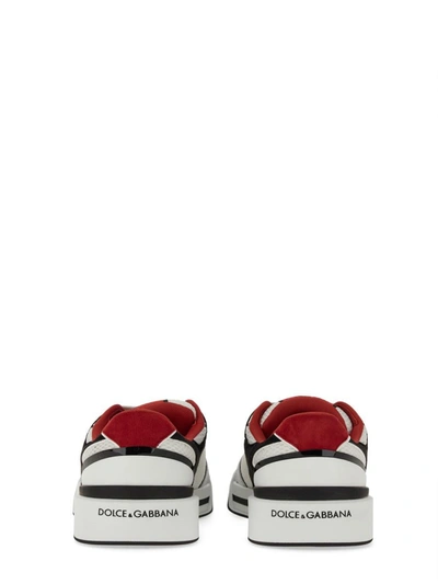Shop Dolce & Gabbana Leather And Mesh Sneaker In Multicolour